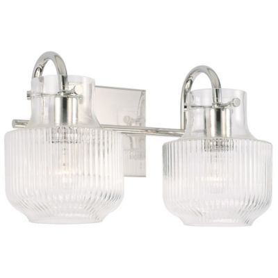 Capital Lighting Nyla Vanity Light - Color: Silver - Size: 2 light - 145121