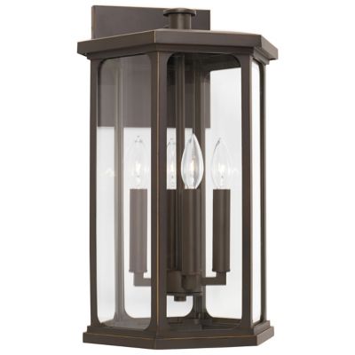 Capital Lighting Walton 4-Light Outdoor Wall Sconce - Color: Bronze - Size: