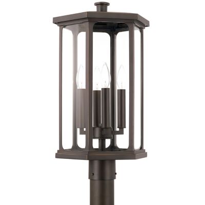 Capital Lighting Walton Outdoor Post Light - Color: Black - Size: 3 light -