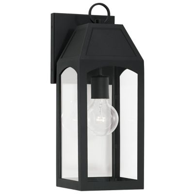 Capital Lighting Burton 1-Light Outdoor Wall Sconce - Color: Clear - Size: 