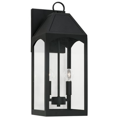 Capital Lighting Burton Outdoor Wall Sconce - Color: Clear - Size: 20 - 