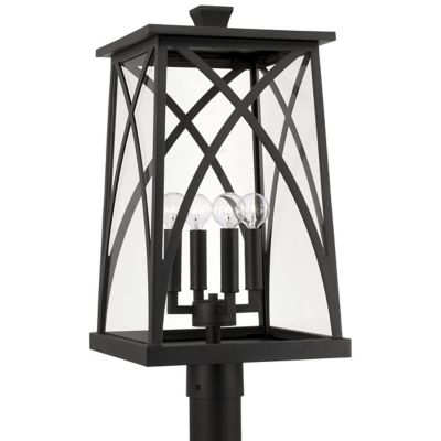 Capital Lighting Marshall Outdoor Post Light - Color: Black - Size: 4 light