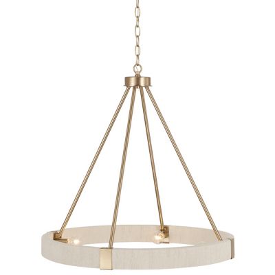 Capital Lighting Delaney Chandelier - Color: White - Size: 26" - 449841MA
