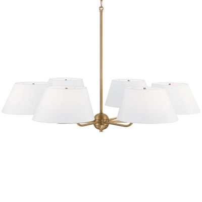 Capital Lighting Welsley Chandelier - Color: Brass - Size: 6 light - 450461AD