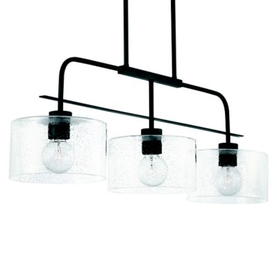 Jake Linear Chandelier - Color: Black - Size: 3 light - Capital Lighting 838435MB