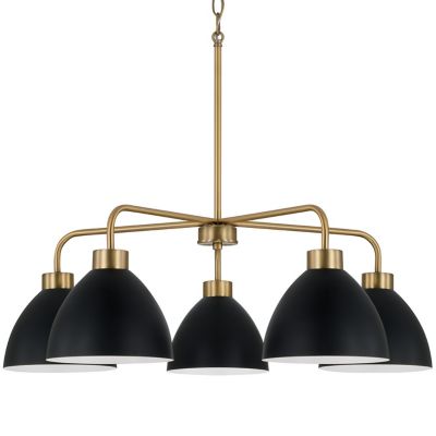 Capital Lighting Ross Chandelier - Color: Black - Size: 5 light - 452051AB