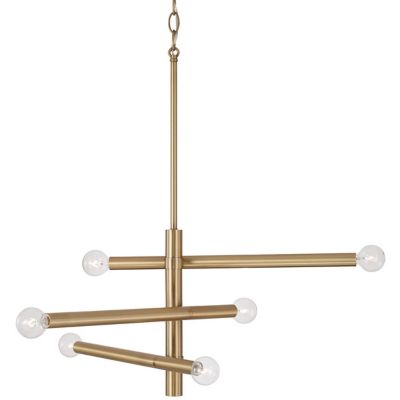 Capital Lighting Zane Chandelier - Color: Brass - Size: 26 - 451261AD