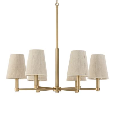 Capital Lighting Mira Chandelier - Color: Brass - Size: 6 light - 454561MA