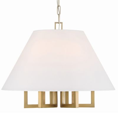 Crystorama Westwood Chandelier in Gold, Size: Large