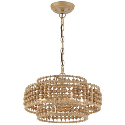 Crystorama Silas Round Chandelier in Brown, Size: 3 light