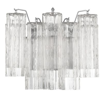 Crystorama Addis Wall Sconce in Clear, Size: Small