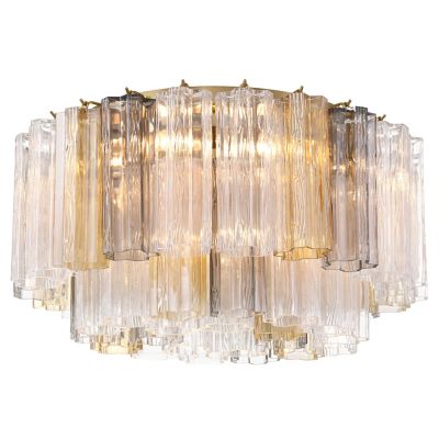 Crystorama Addis Flushmount Light in Clear, Size: Medium