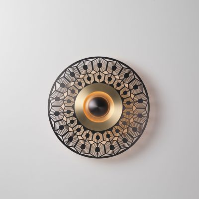 CVL Luminaires Earth Turtle LED Wall/Flushmount Light - Color: Brass - Siz