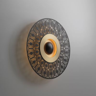 CVL Luminaires Earth Turtle LED Wall/Flushmount Light - Color: Brass - Siz