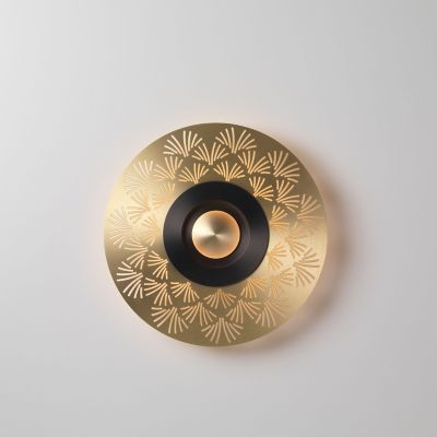 CVL Luminaires Earth Palm LED Wall / Flushmount Light - Color: Brass - APPA