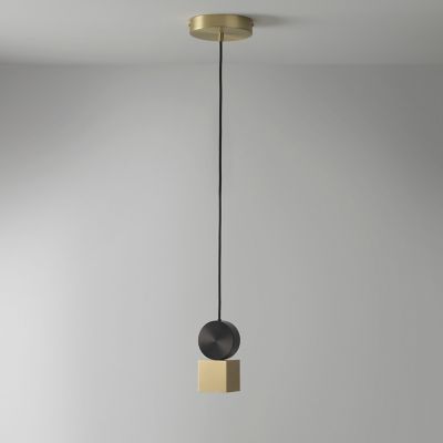 CVL Luminaires Calee V1 LED Mini Pendant Light - Color: Brass - Size: 1 lig