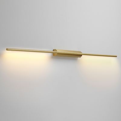 CVL Luminaires Link Double Reading Wall Sconce - Color: Brass - Size: Mediu