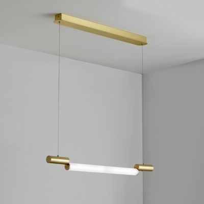 CVL Luminaires Signal LED Linear Chandelier Light - Color: Brass - Size: 3