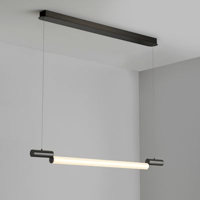 CVL Luminaires Signal LED Linear Chandelier Light - Color: Grey - Size: 38