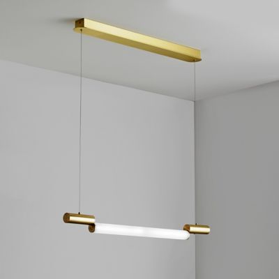 CVL Luminaires Signal LED Linear Chandelier Light - Color: Brass - Size: 3