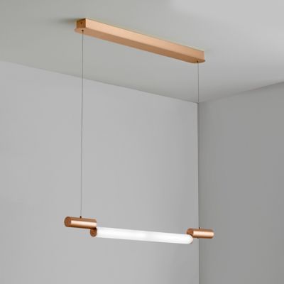 CVL Luminaires Signal LED Linear Chandelier Light - Color: Copper - Size: 