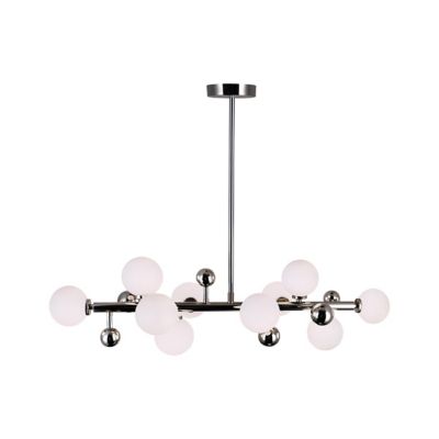 CWI Lighting Element Linear Chandelier - Color: Silver - Size: 10 light - 1