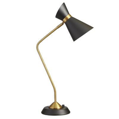 Dainolite 1 Light Table Lamp - Color: Black - 1679T-BK-VB