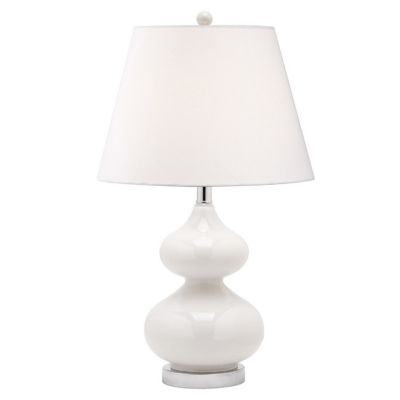 Dainolite 1 Light Incandescent Table Lamp - Color: White - 180T-WH