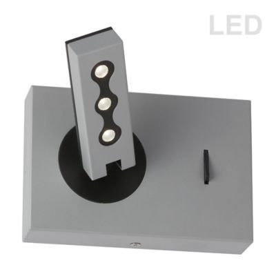 Dainolite 1 Light LED Wall Sconce - Color: Silver - Size: 3 light - 479LEDW