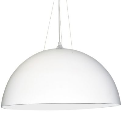 Dainolite 3 Bulb Dome Pendant Light - Color: White - Size: 3 light - 114-31