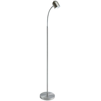 Dainolite 5W LED Floor Lamp - Color: Silver - Size: 1 light - 123LEDF-SC