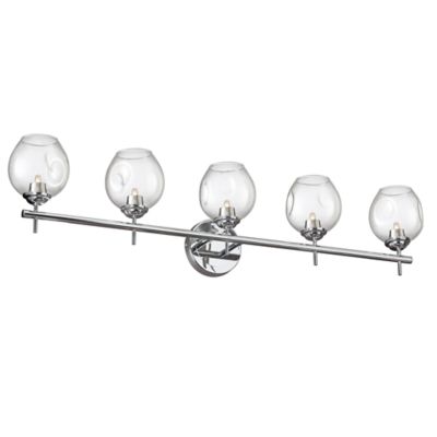 Dainolite Abii Vanity Light - Color: Silver - Size: 5 light - ABI-365W-PC