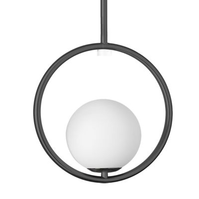 Dainolite Adrienna Pendant Light - Color: White - Size: Small - ADR-101P-MB