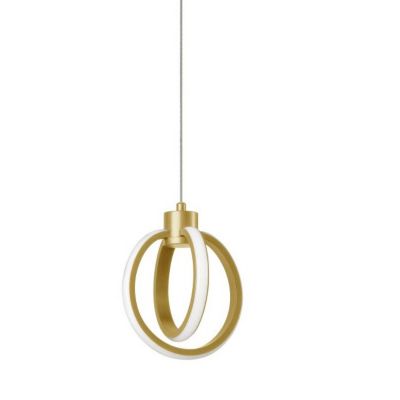 Dainolite Parson 14W LED Mini Pendant Light - Color: Brass - 9228-614LEDP-A