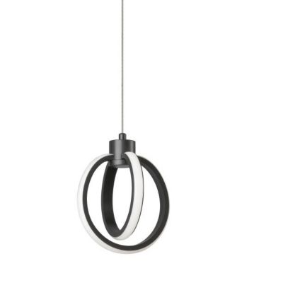 Dainolite Parson 14W LED Mini Pendant Light - Color: Black - 9228-614LEDP-M