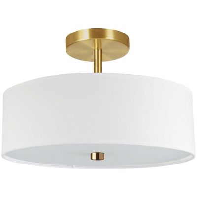 Dainolite Everly Semi-Flushmount Light - Color: White - Size: 3 light - 571