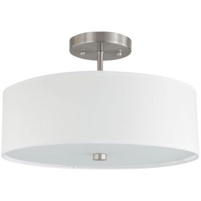 Dainolite Everly Semi-Flushmount Light - Color: White - Size: 3 light - 571