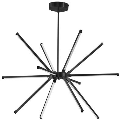 Dainolite Array LED Chandelier - Color: Black - Size: Large - ARY-3260LEDC-