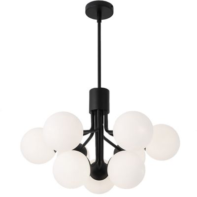 Dainolite Amanda Chandelier - Color: Black - Size: 9 light - AMA-249C-MB