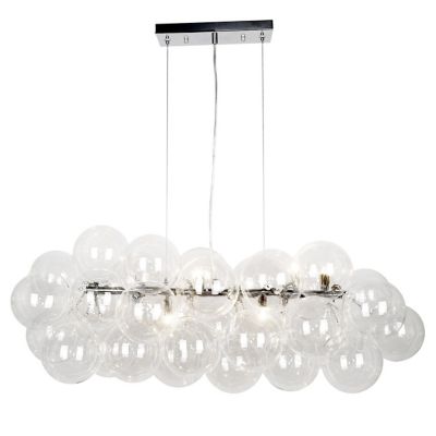 Dainolite Comet Linear Chandelier - Color: Clear - Size: 10 light - CMT-418