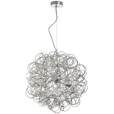 Dainolite Baya Pendant Light - Color: Silver - Size: Small - BAY-166LP-PC