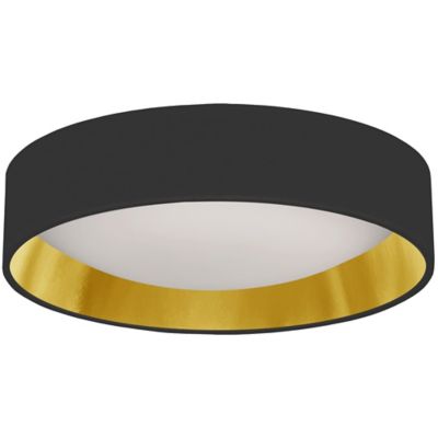 Dainolite Round LED Flushmount Light - Color: Black - Size: 15 - CFLD-15