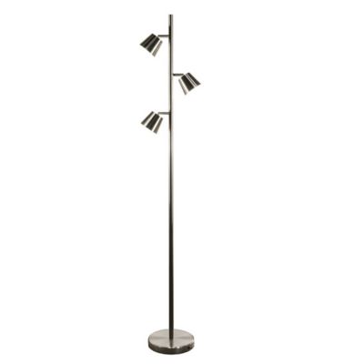 Dainolite Modern LED Floor Lamp - Color: Silver - Size: 3 light - 625LEDF-S