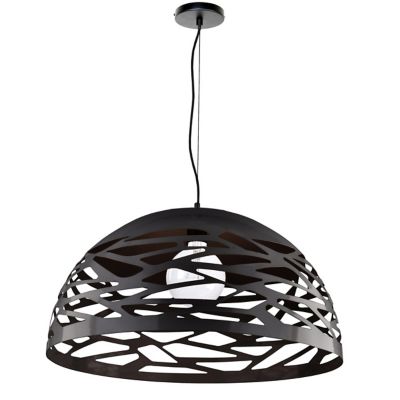 Dainolite Coral Pendant Light - Color: Black - Size: 20 - COR-201P-BK