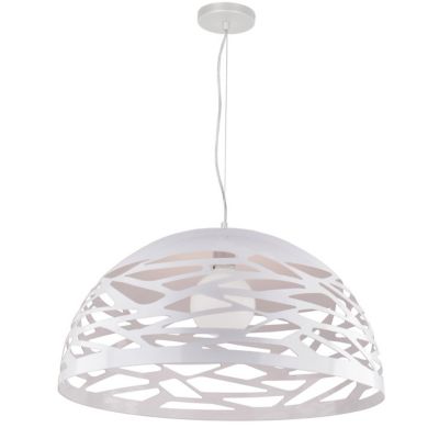 Dainolite Coral Pendant Light - Color: White - Size: 20 - COR-201P-WH