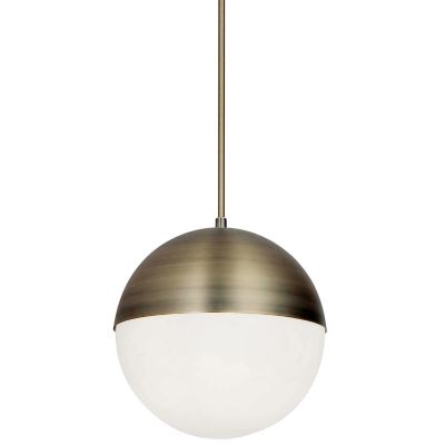 Dainolite Dayana Pendant Light - Color: White - Size: Medium - DAY-143P-AB