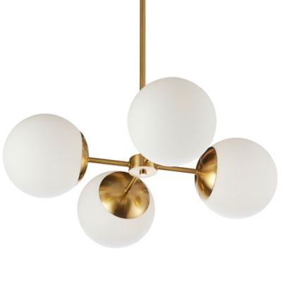 Dainolite Dayana Pendant Light - Color: White - Size: Large - DAY-244C-AGB