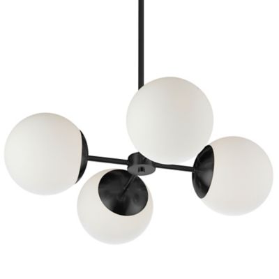 Dainolite Dayana Pendant Light - Color: White - Size: Large - DAY-244C-MB