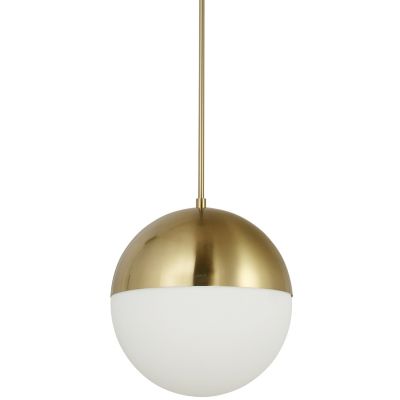 Dainolite Dayana Pendant Light - Color: White - Size: Medium - DAY-143P-AGB