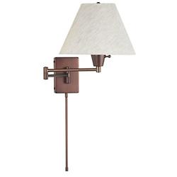 1 Light Swing Arm Cone Wall Sconce